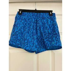 Nike Kids Training Shorts Youth Large Blue Black Athletic Dri-Fit NWT